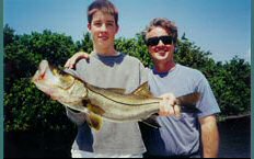 Proud Fatjer and son's great snook